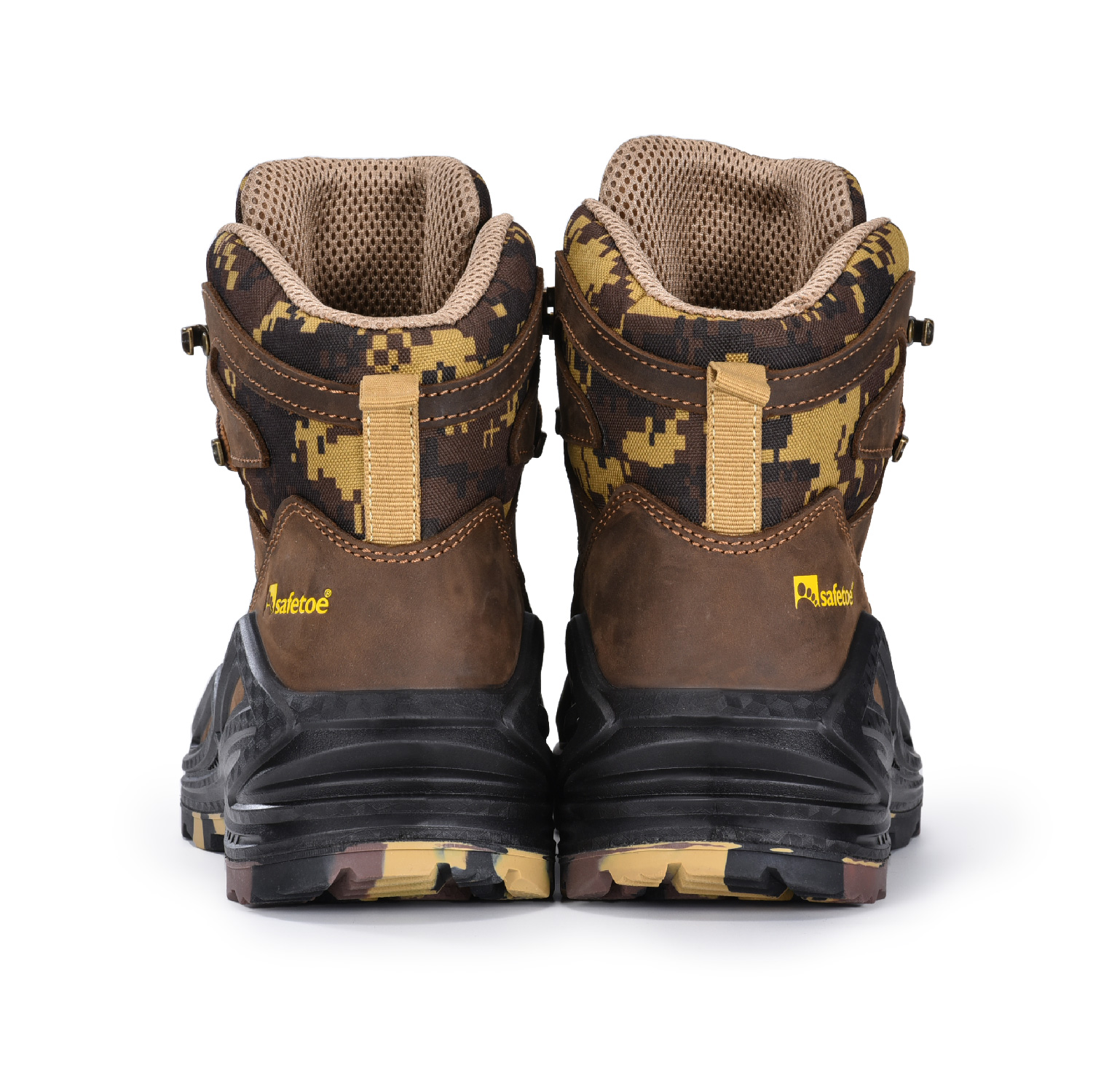 Bottes de sécurité sans métal, résistantes à la chaleur et aux acides, design camouflage, M-855