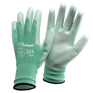 300 Paire Pack-en coton bleu Palm enduits gants de travail-taille M/L-Comfort Grip 