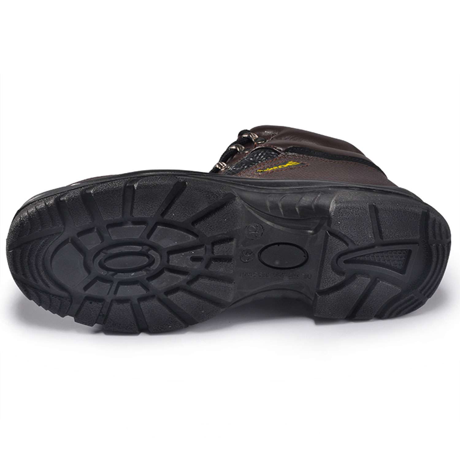 Chaussures de sécurité en cuir marron M-8027
