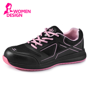 Baskets à la mode Chaussures de travail de sécurité pour femmes décontractées antidérapantes pour femmes