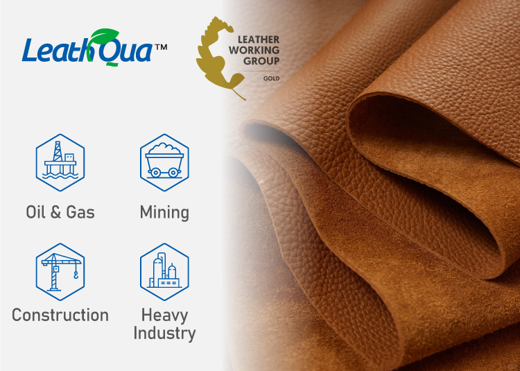 Technologie de cuir haut de gamme LeathQua™ pour chaussures de sécurité
