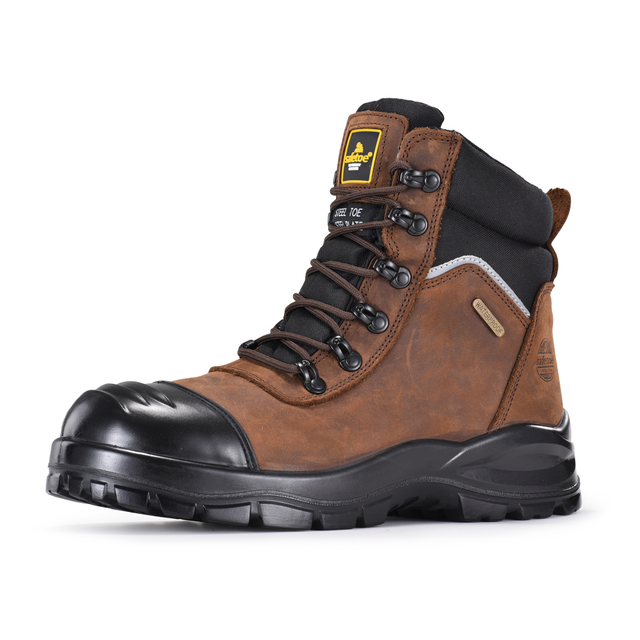 Bottes de sécurité minières S3 à fermeture éclair latérale Safetoe M-8577