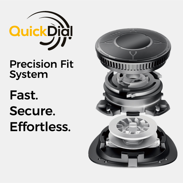 Système de fermeture à ajustement précis QuickDial™ pour un confort réglable des chaussures de sécurité
